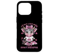 Custodia per iPhone 16 Pro Non sono un disastro, sono una Spicy Disaster Pink Highland Cow