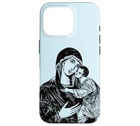 Custodia per iPhone 16 Pro Nostra Beata Madre Maria e Bambino Mater Amabilis Cattolica