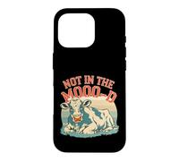 Custodia per iPhone 16 Pro Not In The Moo-d Moo-d Mucca Divertente Sarcastico Bovino