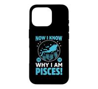 Custodia per iPhone 16 Pro Now I known Why I Am Pisces Scuba Dive Diver Diving