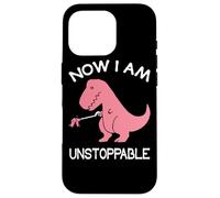 Custodia per iPhone 16 Pro Now I'm Unstoppable - Funny T-Rex Dinosaur