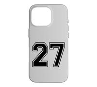 Custodia per iPhone 16 Pro Numero Venti Sette #27 Uniforme Squadra Sportiva Compleanno 27