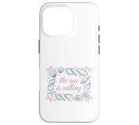 Custodia per iPhone 16 Pro Ocean Seashell Starfish Il mare chiama citazione