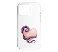 Custodia per iPhone 16 Pro Octopus Heart Tentacle Ocean Love Cute Octopus