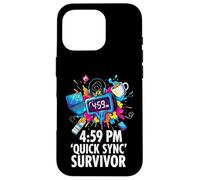 Custodia per iPhone 16 Pro Office Worker 4:59 PM Quick Sync Survivor Meme