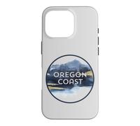 Custodia per iPhone 16 Pro Oregon Coast Pacific NW Vacation Souvenir Acquerello Design