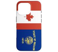 Custodia per iPhone 16 Pro Oregon e Canada Uniti nelle Radici