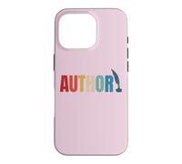 Custodia per iPhone 16 Pro Orgoglioso autore pubblicato mamma papà vintage poeta libro scrittore