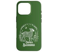 Custodia per iPhone 16 Pro Ostara Blessings Pagan Spring Lamb Floral Moon Ostara