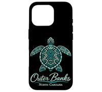 Custodia per iPhone 16 Pro Outer Banks Mandala Turtle Spiaggia tropicale della Carolina