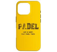 Custodia per iPhone 16 Pro Padel, La vita è breve Gioca a Padel due volte