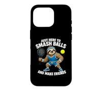 Custodia per iPhone 16 Pro Padel Sloth - Sono Qui Solo Per Colpire Palline E Fare