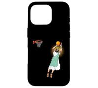 Custodia per iPhone 16 Pro Pallacanestro religioso Gesù Christian Humor Tre Point Shot