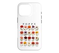 Custodia per iPhone 16 Pro Papavero rosso per gli amanti dei fiori delle specie di papaveri commemorativi