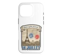 Custodia per iPhone 16 Pro Parigi Francia Torre Eiffel Bastiglia Giorno 14 Juillet Vintage Gr
