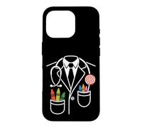 Custodia per iPhone 16 Pro Pastello tascabile per pediatra con lecca-lecca