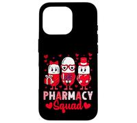 Custodia per iPhone 16 Pro Pharmacy Squad Funny Valentine's Day Pharmacist Technician