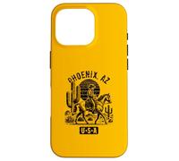 Custodia per iPhone 16 Pro Phoenix Arizona USA Cowboy Horse Design stile vintage