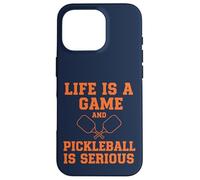 Custodia per iPhone 16 Pro Pickleball Life Is A Game Divertente Giocatore di paddle