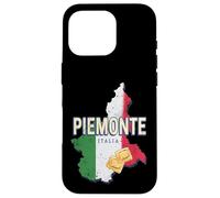 Custodia per iPhone 16 Pro Piemonte Italia Retro Regione Mappa Vintage Pasta Souvenir
