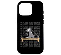 Custodia per iPhone 16 Pro Pilates cat Reformer Pilates Posso fare questa motivazione