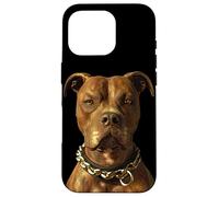 Custodia per iPhone 16 Pro Pitbull Bulldog Pittie Cane American Pit Bull Terrier