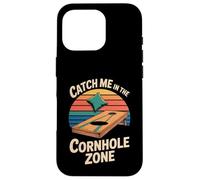 Custodia per iPhone 16 Pro Poltrona a sacco "Catch Me In The Cornhole Zone"