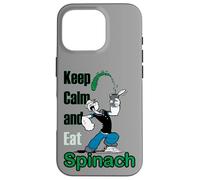 Custodia per iPhone 16 Pro Popeye The Sailor Man Keep Calm & Eat Spinaci Retro Fumetto