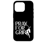 Custodia per iPhone 16 Pro Pray For Grip - Cerchio divertente per aereo, regalo per yoga aereo