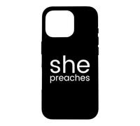 Custodia per iPhone 16 Pro Predica Donna Pastore Femminile Predicatore Ministero