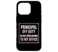 Custodia per iPhone 16 Pro Principal Off Duty Non inviare nessuno al mio ufficio