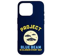 Custodia per iPhone 16 Pro Progetto Blue Beam Retro UFO Fantascienza Design Divertente