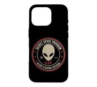 Custodia per iPhone 16 Pro Programma spaziale segreto/Ufficiale di collegamento con gli alieni Insignia