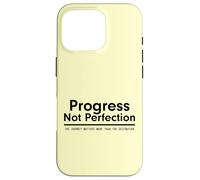 Custodia per iPhone 16 Pro Progress Not Perfection Inspirational Self Improvement