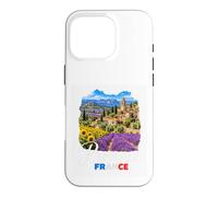 Custodia per iPhone 16 Pro Provenza Francia Campi di lavanda Vacanze di viaggio