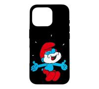 Custodia per iPhone 16 Pro Puffi Big Papa Team Cartoon 80s 90s Carino Retro Divertente Classico