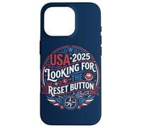 Custodia per iPhone 16 Pro Pulsante di reset USA 2025 Design American Patriot