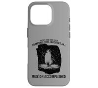 Custodia per iPhone 16 Pro Qualcuno Cool Waddles In Penguin Confidence