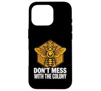 Custodia per iPhone 16 Pro Queen Bee Don't Mess With The Colony Beekeeper