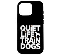 Custodia per iPhone 16 Pro Quiet Life Train Dogs Trainer Citazione