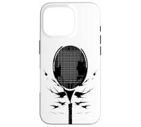 Custodia per iPhone 16 Pro Racchetta da tennis Disegno di sport per il tempo libero