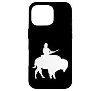 Custodia per iPhone 16 Pro Ragazzo su un Buffalo Silhouette