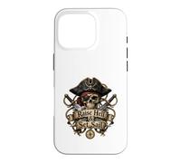 Custodia per iPhone 16 Pro Raise Hell & Set Sail Pirate Skull - Avventura nautica