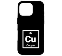 Custodia per iPhone 16 Pro Rame, Cu - Tavola periodica degli elementi Science Gifts