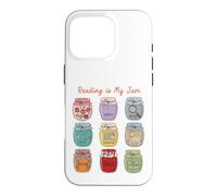 Custodia per iPhone 16 Pro Reading is My Jam Bookworm Generi letterari Vasetti