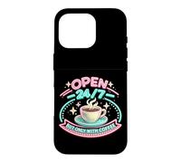 Custodia per iPhone 16 Pro Realizzato da Coffee Vintage Cafe Sign Graphic