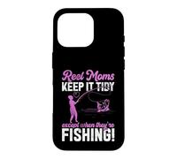 Custodia per iPhone 16 Pro Reel Moms Keep It Tidy Fishing Mom