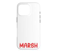 Custodia per iPhone 16 Pro Regali per gatti con nome marsh all I Need Is Coffee Cat Named Marsh