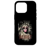 Custodia per iPhone 16 Pro Resist Statue Liberty Bubblegum Equality Retro Edgy Protest