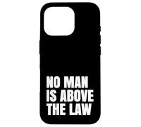 Custodia per iPhone 16 Pro Resistere Nessun uomo è al di sopra della legge Giustizia americana Democrazia